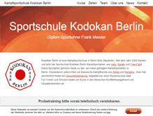 Tablet Screenshot of kodokan-berlin.de